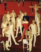 unknow artist Soviet gymnast USA oil painting artist
